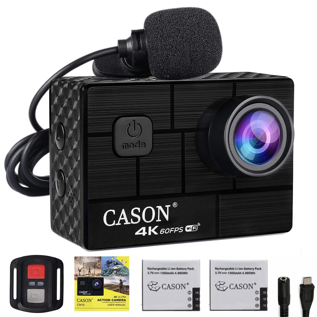 CASON CS6 Real 4K 30fps HD Dual Screen Action Camera