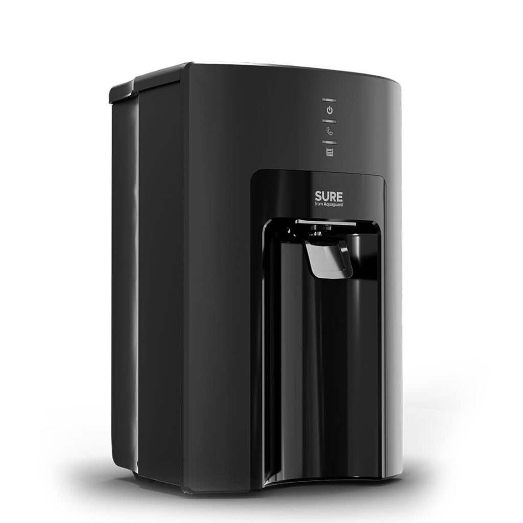 Sure From Aquaguard Delight NXT RO+UV+Taste Adjuster(MTDS) 7L storage Water Purifier